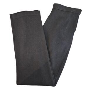 St. John Basics Pants Santana Knit Straight Black Pleated Front | Women's 6